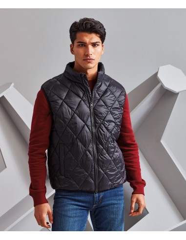 2-TS033-Gilet matelassé diamant